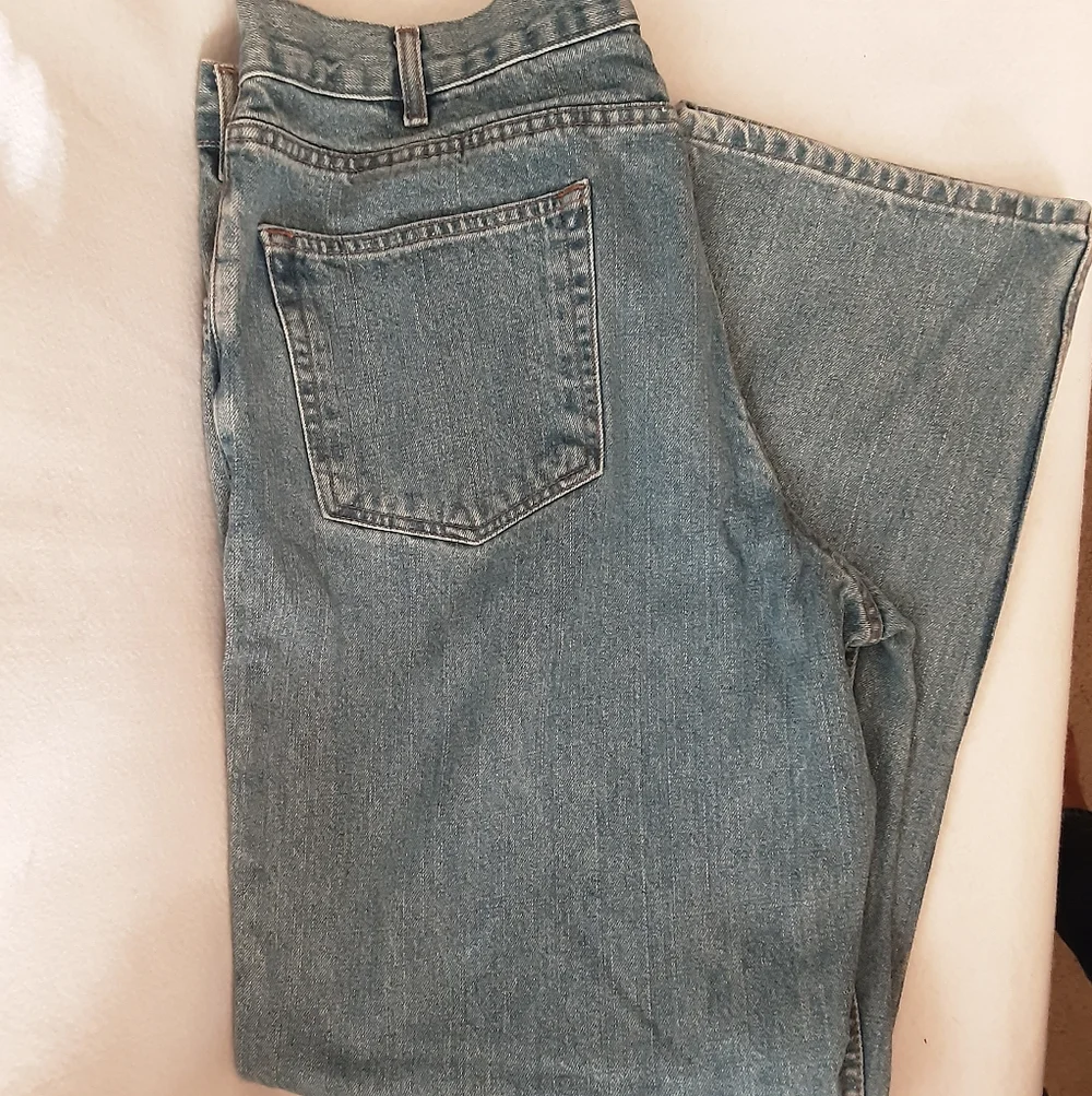 TWO Pair Of Eddie Bauer Classic Blue Denim Jeans - Picture 9 of 15